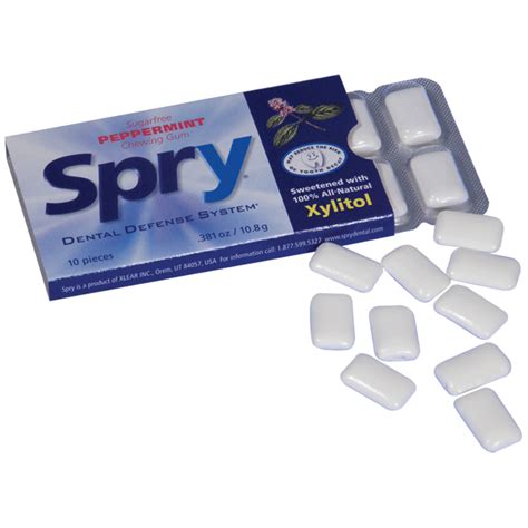 Spry Xylitol chewing gum - enough xylitol to make a difference!