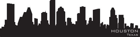 Houston Skyline Silhouette Drawing - houston texans png download - 3964*1058 - Free Transparent ...