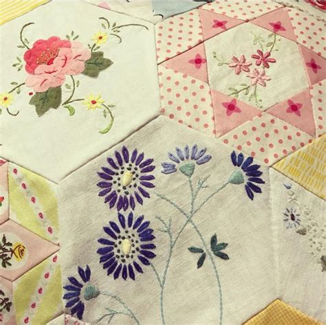 Pin by Stitching Hen on Quilties | Quilts, Embroidered quilts, Embroidery patterns vintage