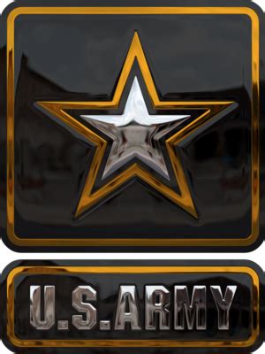 Gold and Black Enamel US Army Logo by WyckedDreamz on DeviantArt