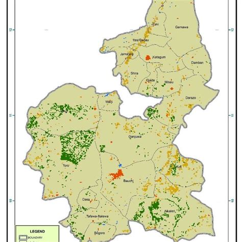 Land use /land cover map of Bauchi state | Download Scientific Diagram