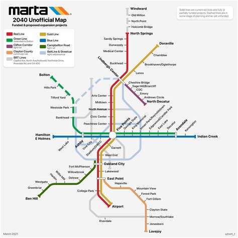 Marta Metro Map