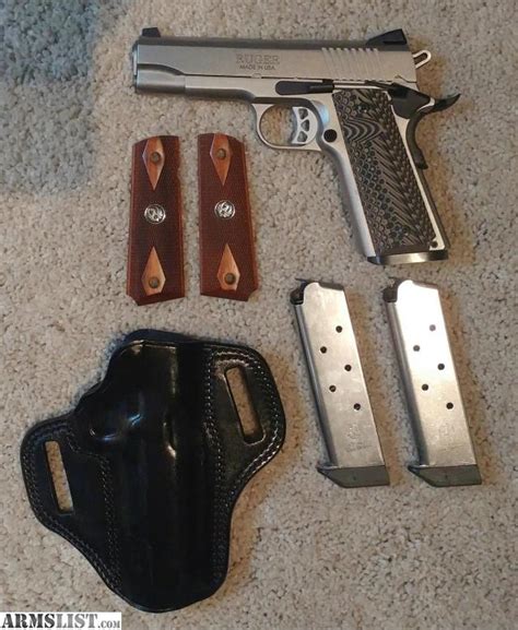 ARMSLIST - For Sale: Ruger SR1911 Commander with holster/upgrades