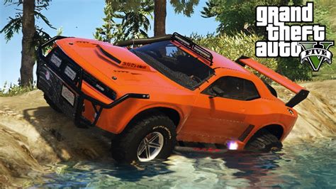 OFF-ROAD DODGE CHALLENGER RAID! 4x4 Off-Roading, Mudding, & Hill Climbing! (GTA 5 PC Mods) - YouTube