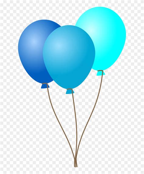 Download Birthday Decoration Balloons Vector Png Image - Baby Blue ...