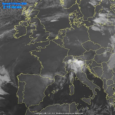 Suivi des nuages en Europe