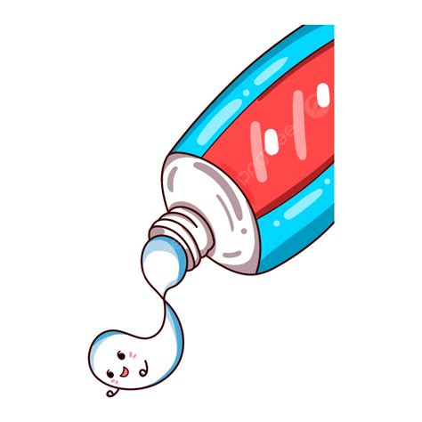 Toothpaste Cartoon Clipart Transparent PNG Hd, Hand Drawn Cartoon Toothpaste Png Element, No ...
