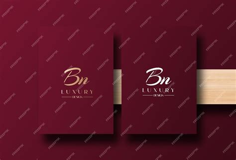 Premium Vector | Bn logo design template