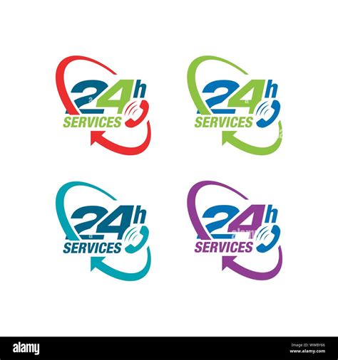 24 hours service sign vector icon day night services button symbol Stock Vector Image & Art - Alamy