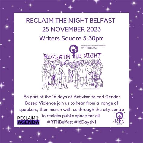 Reclaim the Night Belfast 2023 — Reclaim the Agenda