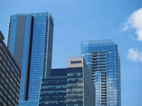 Cityscape of Downtown Edmonton Alberta Editorial Photo - Image of government, skyscrapers: 250445916