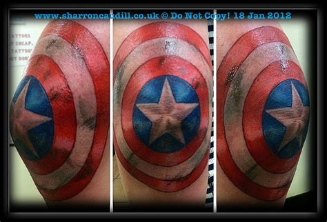 captain america shield – Northern Soul Tattoo, Liverpool