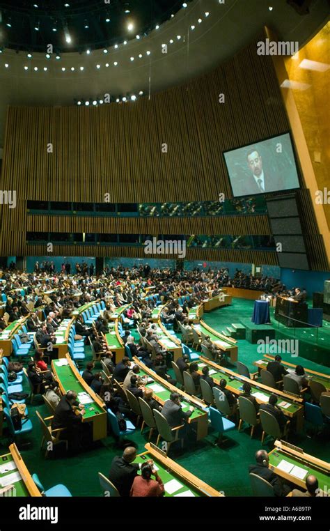 General assembly hall un headquarters hi-res stock photography and ...