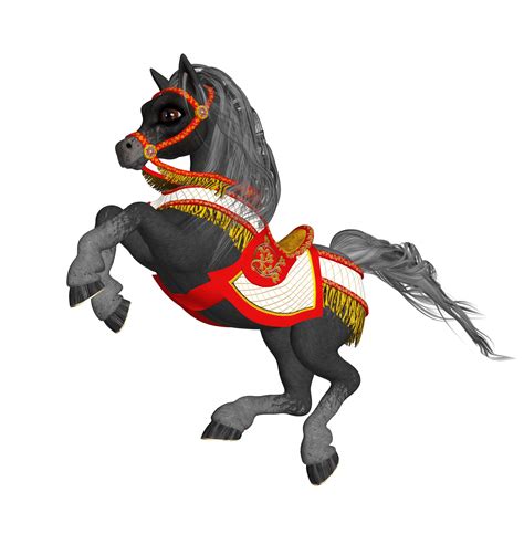 Prancing Cartoon Pony Clipart Free Stock Photo - Public Domain Pictures