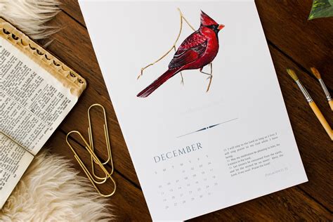 Nature Calendar Watercolor Art Calendar 8x14 Nature | Etsy