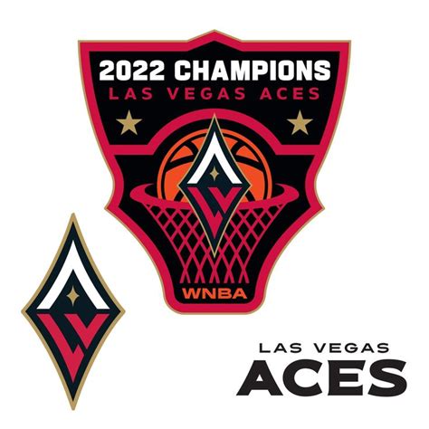 Las Vegas Aces: 2022 Champions Logo - Officially Licensed WNBA Removab ...