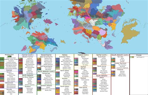 Anbennar region map (w. labels) by DracoLazarus on DeviantArt