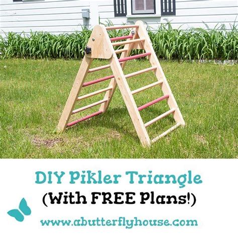 DIY Pikler Triangle (Free Plans!) - A Butterfly House