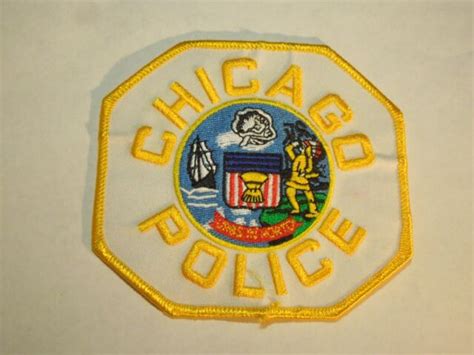 Vintage Chicago Police Department Illinois IL Embroidered Iron On Patch ...