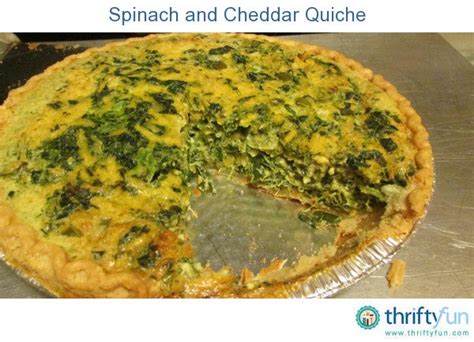 Spinach and Cheddar Quiche | ThriftyFun