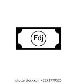 Djibouti Currency Symbol Djiboutian Franc Icon Stock Vector (Royalty ...