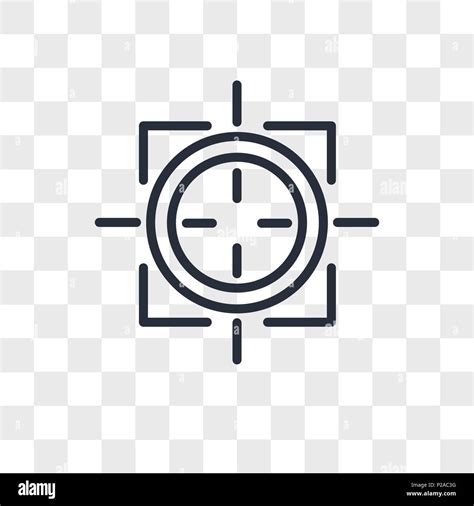 sniper zoom vector icon isolated on transparent background, sniper zoom logo concept Stock ...