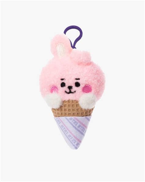 BT21 COOKY BABY Ice Cream Plush Mascot Keychain – Sukoshi Mart