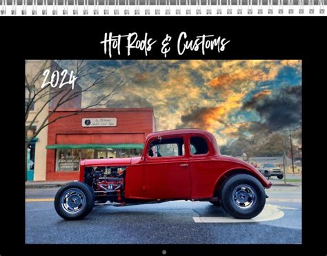 2024 Car Calendar Hot Rods/custom Cars 8.5x11 Wall Calendar Use Your ...