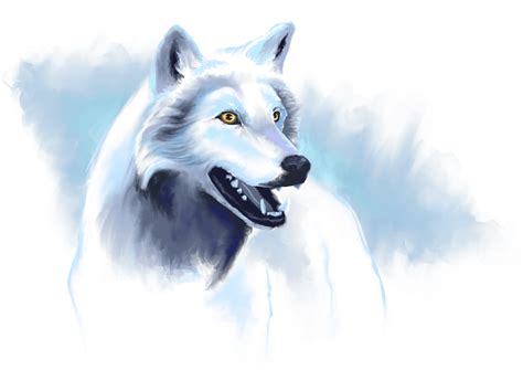 Winter Wolf, Digital Art, 2050x1450 : r/Art