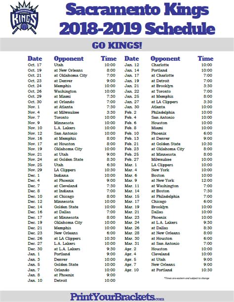 Kings Game Schedule 2023: All You Need To Know - Halloween Events Near Me 2023