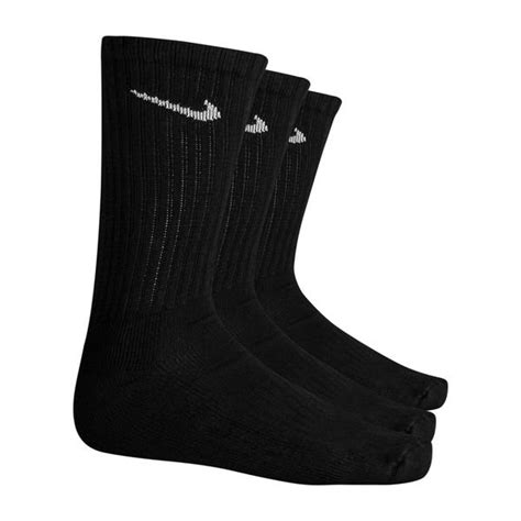 Nike Socks Value Cotton Crew 3-Pack - Black | www.unisportstore.com