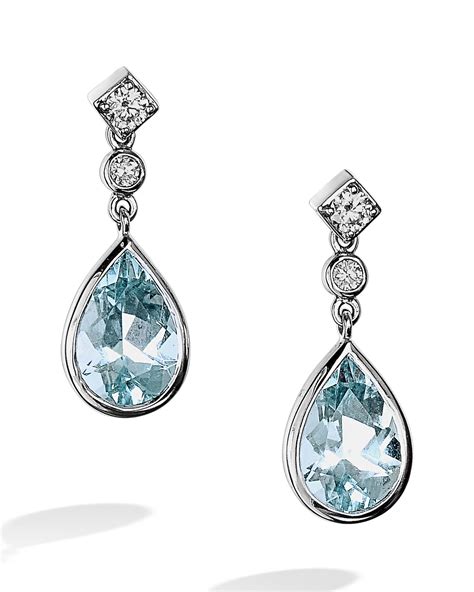 Share more than 74 aquamarine diamond drop earrings best - 3tdesign.edu.vn