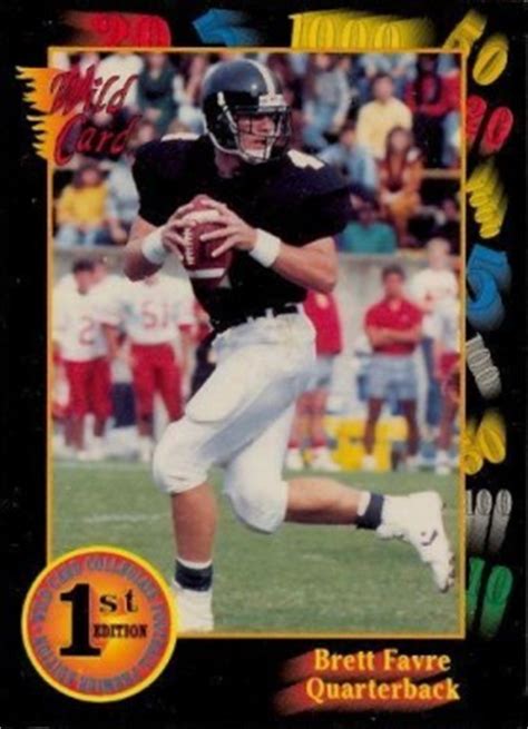 1991 Wild Card College Draft Picks Brett Favre #119 Football - VCP ...