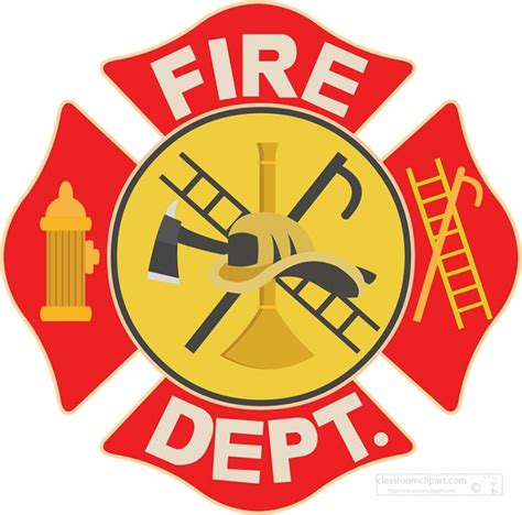 Safety Clipart-fireman badge clipart