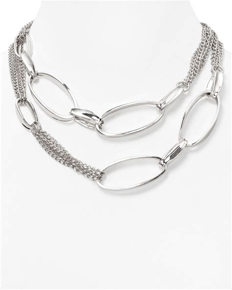 Robert Lee Morris Soho Metal Link Chain Necklace 40 in Silver | Lyst