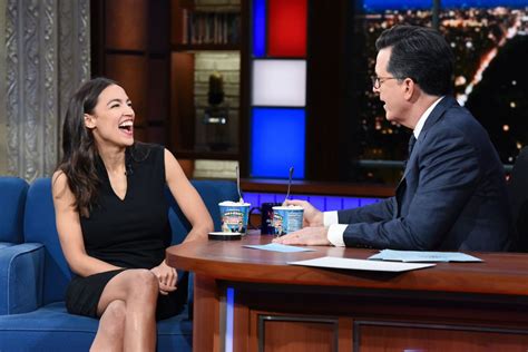 ALEXANDRIA OCASIO-CORTEZ at Late Show with Stephen Colbert 01/21/2019 ...