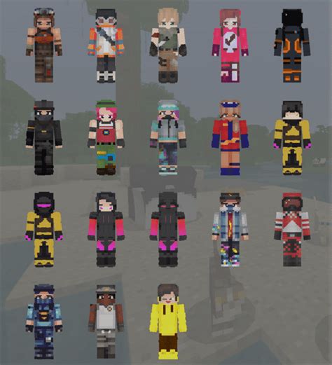 Fortnite Heroes Skin Pack (128×128) - MC Skin Packs | minecrafts.us