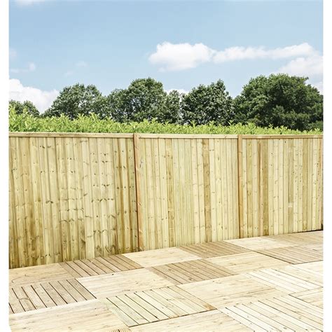 4ft (1.22m) Vertical Pressure Treated 12mm Tongue & Groove Fence Panel | ShedsFirst