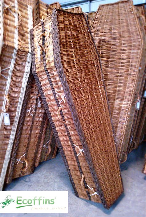 Ecoffins English Willow Traditional coffin in Buff & Brown Casket, Macabre, Wicca, Coffin, Buff ...