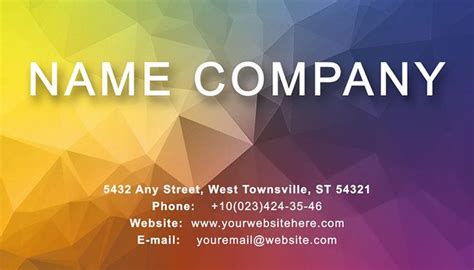 Download Color Effect Business Card Templates Business Card Template Design, Design Template ...