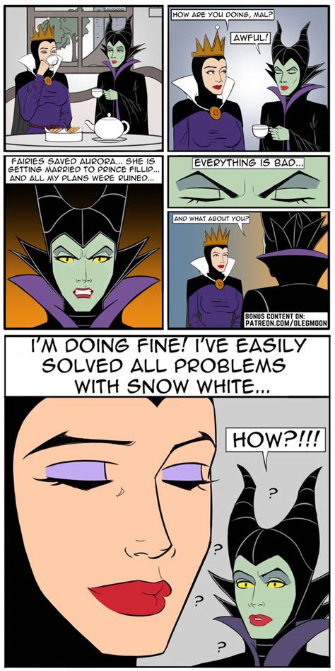 Maleficent and Evil Queen (Part 1) by olegmoon on DeviantArt