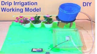 how to make drip irrigation working model science project using cardboard and dc motor – Free ...