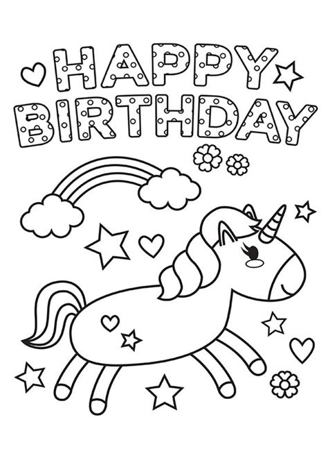 printable birthday cards for coloring - happy birthday coloring cards add a little adventure ...