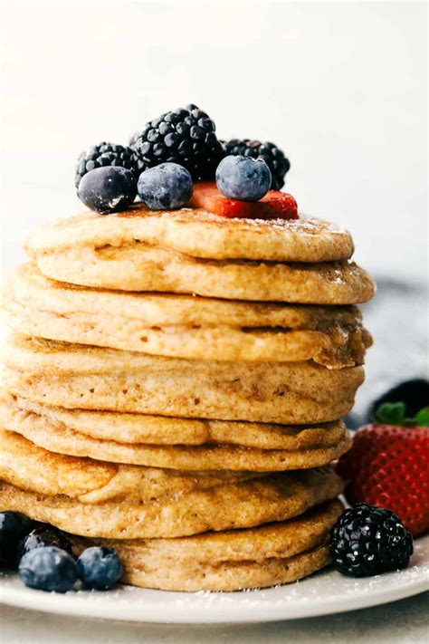 Fluffy Whole Wheat Pancakes | The Recipe Critic