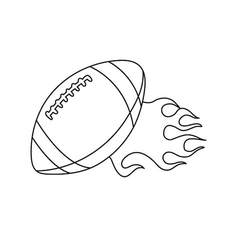 Premium Vector | Rugby ball coloring element