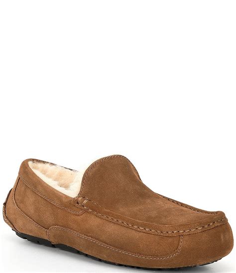 UGG Men's Ascot Suede Moc-Toe Slippers | Dillard's