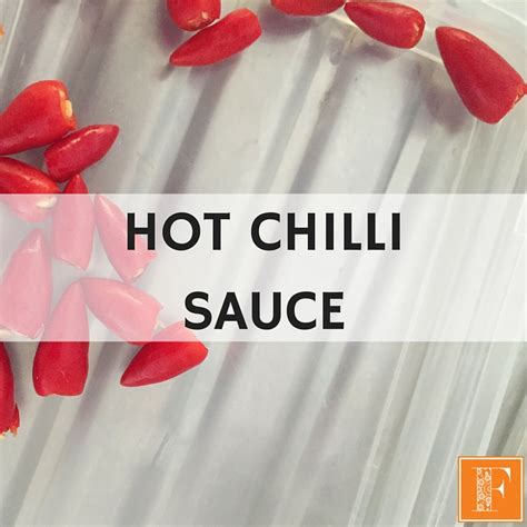 Hot Chilli Sauce Recipe For Your Thermomix | FAYI