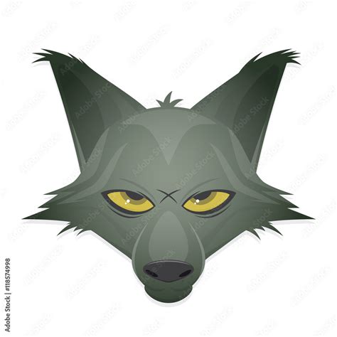 wolf head vector clipart Stock Vector | Adobe Stock