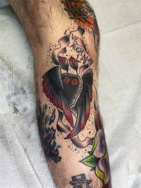 Mothman tattoo | Tattoo styles, Tattoos, Cool tattoos