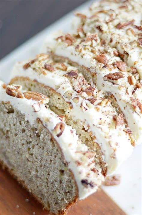 Banana Bread with Cream Cheese Frosting Recipe - Something Swanky